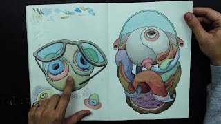 SCOTT TEPLIN Sketchbook Tour - Guided by Peter Draws