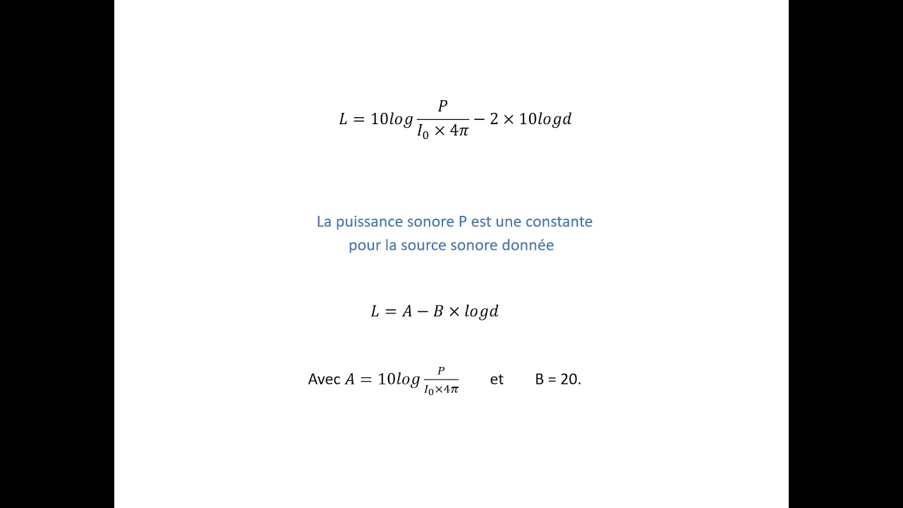 Correction A1 atténuation sonore