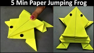 Paper Craft For Kids | Jumping Frog | Lockdown Activity