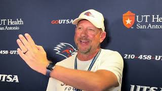 UTSA Head Coach Jeff Traylor Post Practice Interview 4.8.26
