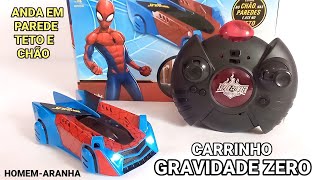 Carro de Controle Remoto Web Climber, Spider Man, 7 Funções, Candide