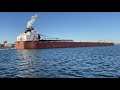 Great Lakes freighters Paul R Tregurtha and Mesabi Miner in the Soo Harbor