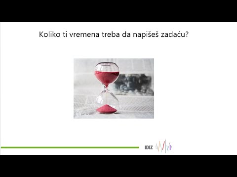 Vrijeme za učenje - Za učenike 5.-8. razreda osnovne škole