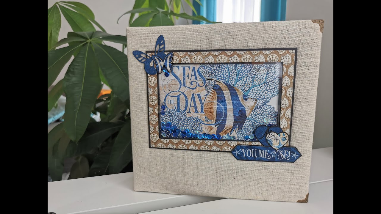 Ocean blue popup album - project share