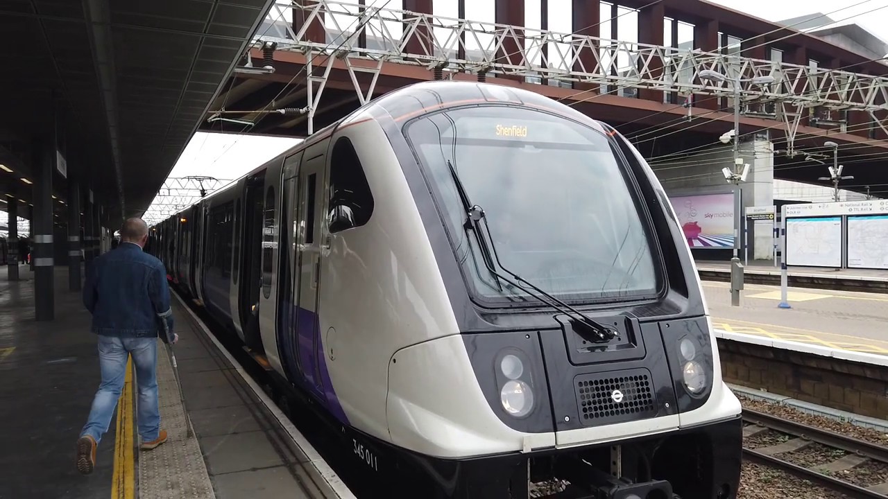 [British Rail Class 345] Bombardier Aventra on TFL Rail Departing ...