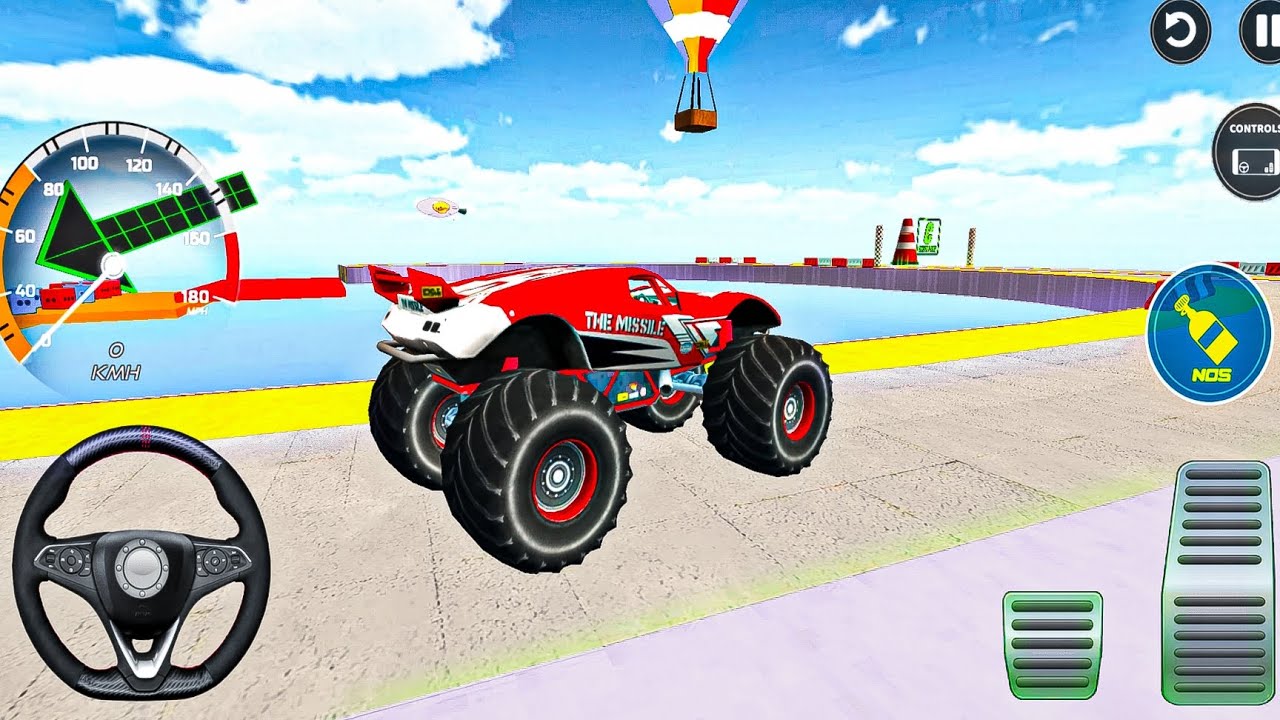 Moster Truck Mega Ramp Gadi Wala Game Truck Games Truck Wala Game