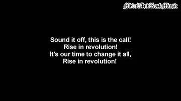 Skillet - Rise | Lyrics on screen | HD