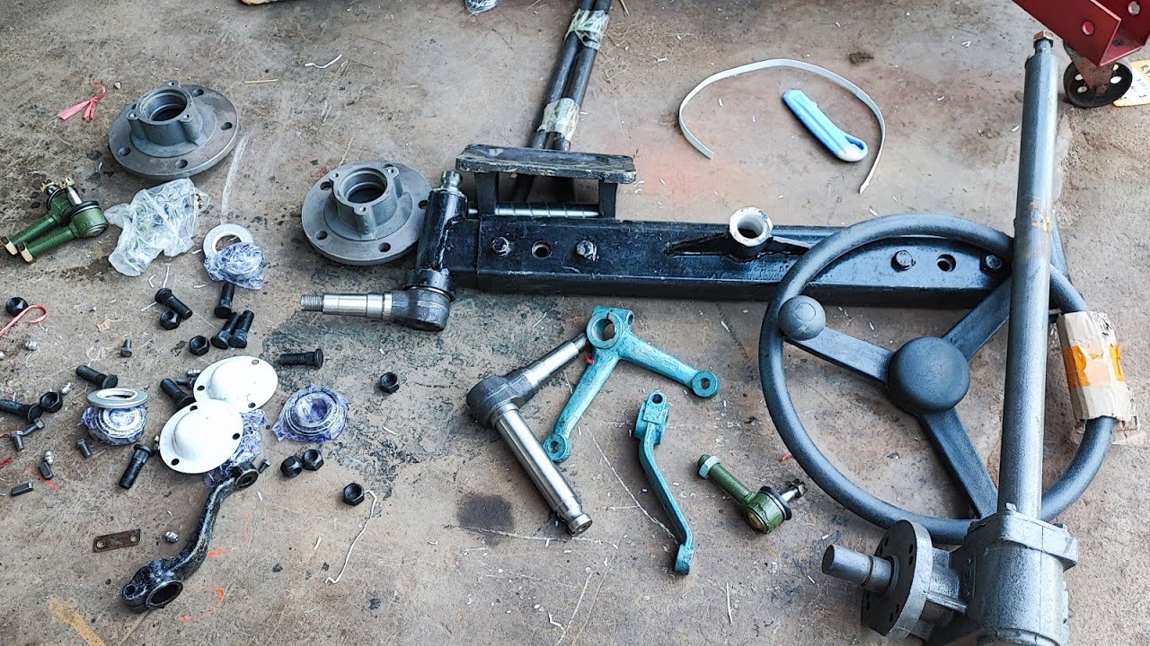 คานหน้า พวงมาลัย รถไถนาดัดแปลงนั่งขับ รถไถนาไทยประดิษฐ์