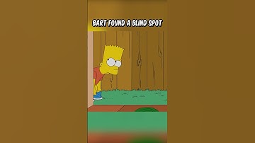 Bart found a blind spot