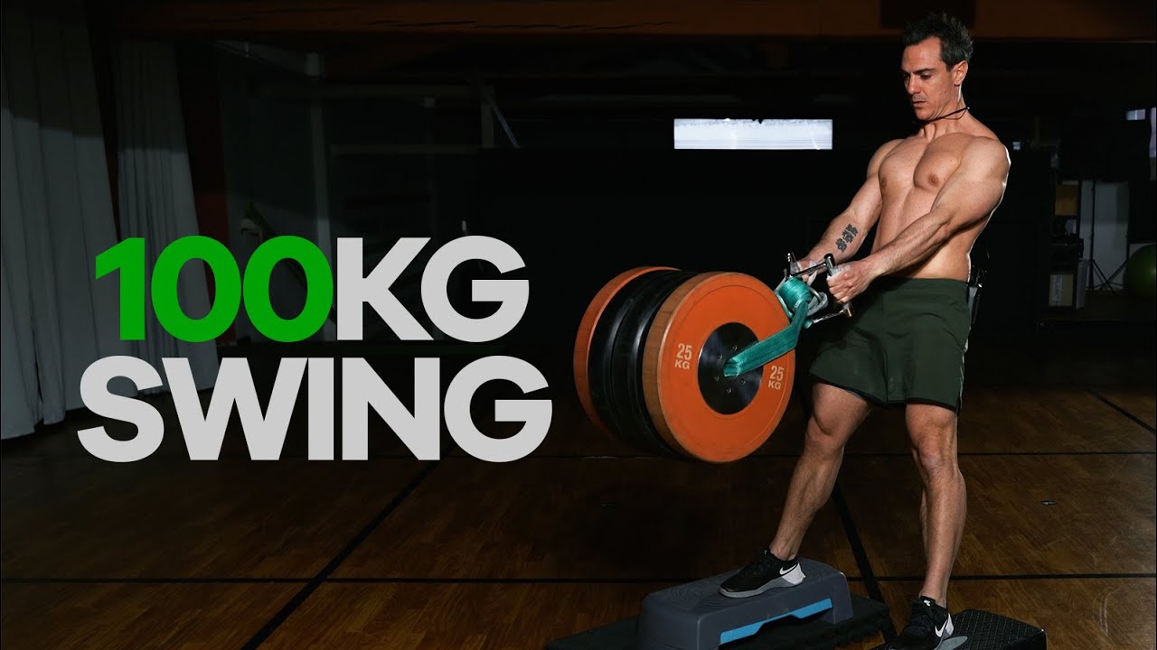 Lo SWING MOSTRUOSO 10 ripetizioni con 100kg di "kettlebell" swing YouTube