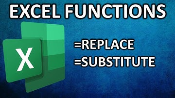 Learn Excel Functions! REPLACE, SUBSTITUTE