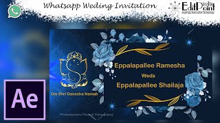 Aftereffects || 00061 || WED-AEI-061 || Wedding Invitations | Multi Language | #EditPointIndia ||