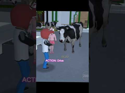 Yuta Mau Mencuri Sapi Qurban, langsung ketahuan polisi #shorts #short #sakuraschoolsimulator #sakura