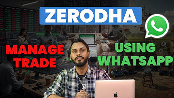 ZERODHA MANAGE TRADE USING WHATSAPP | ZERODHA KITE BACKUP | ZERODHA NEW FEATURES| ZERODHA NEW UPDATE