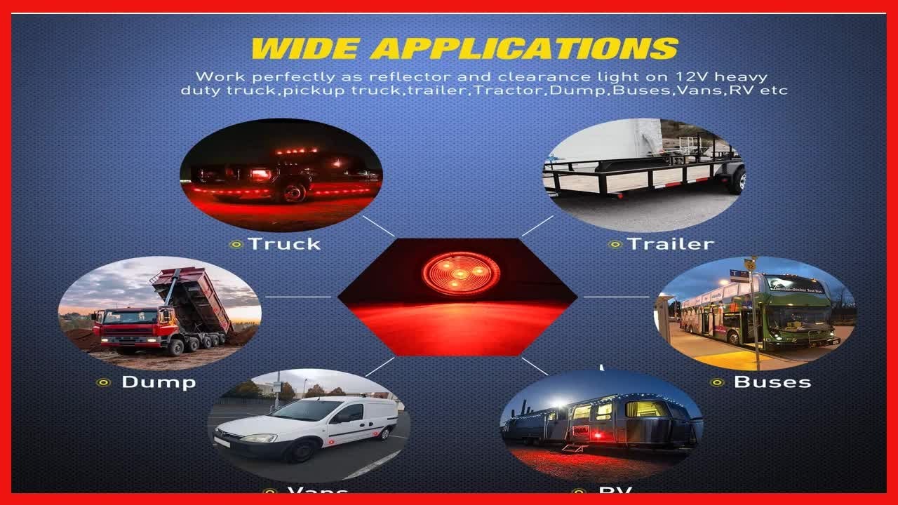 Brighten Your Ride with Universal LED Marker Lights for Safer Night Driving