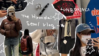 자매VLOG✴︎더현대서울 쇼핑윗미&amp;언박싱✴︎ 테켓 | 노스페이스 눕시 패딩 브라운 | 미스치프 | 분크 | 페스토 | 웨스켄