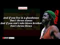 Peter Tosh -  Glass House lyrics video