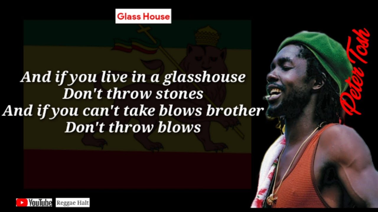Peter Tosh    Glass House lyrics video