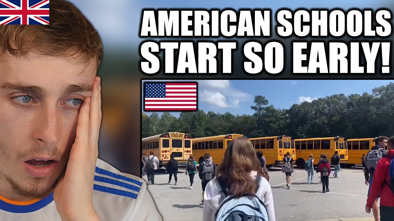 Brit Reacts to Day In The Life Of A Student In An American School