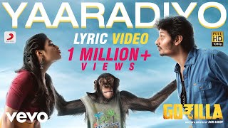 Gorilla - Yaaradiyo Tamil Lyric | Jiiva, Shalini Pandey | Sam C.S. chords