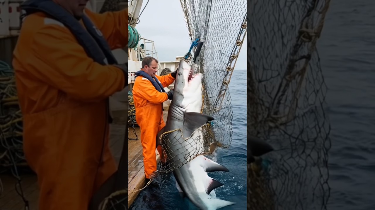 Amazing Great White Shark Rescue 