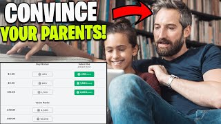 How To Convince Your Parents To Buy You Robux On Roblox 100% WORKING