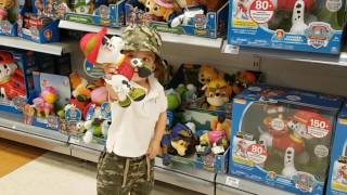 Choosing my new toy at Big W -  Adventures of LA