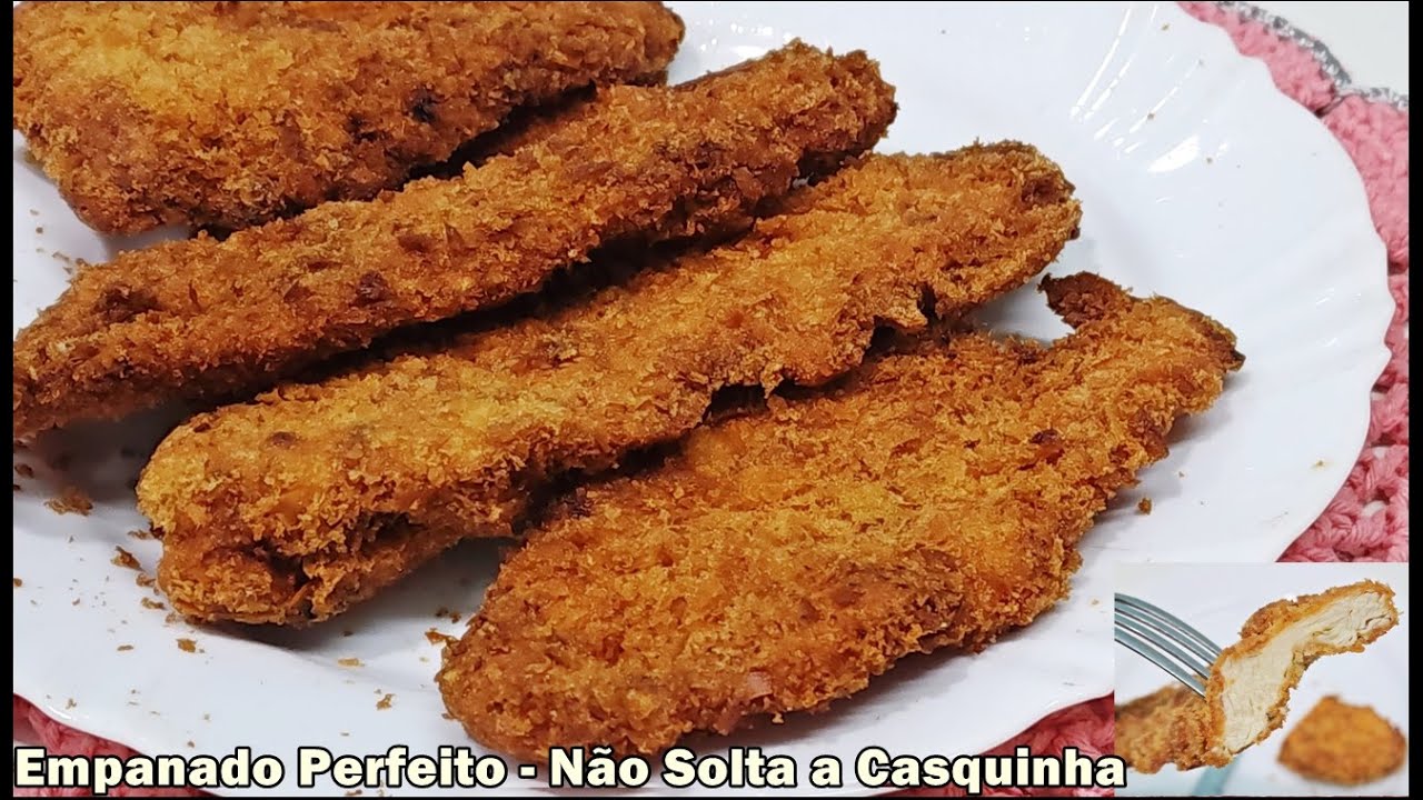 EMPANADO PERFEITO QUE NÃO SOLTA A CASQUINHA - PARA FRANGOS - CARNES - PEIXES, ETC - COMO CONGELAR