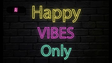 Neon glow text effect in illustrator | Adobe illustrator cc