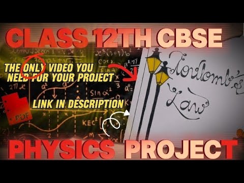 CLASS 12TH CBSE PHYSICS PROJECT FILE ||🔴BOARDS PROJECT FILE - YouTube