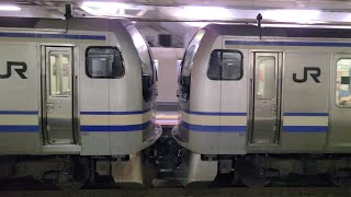 【成田線】5106F E217系Y-120編成 Y-35編成 成田駅 到着シーン