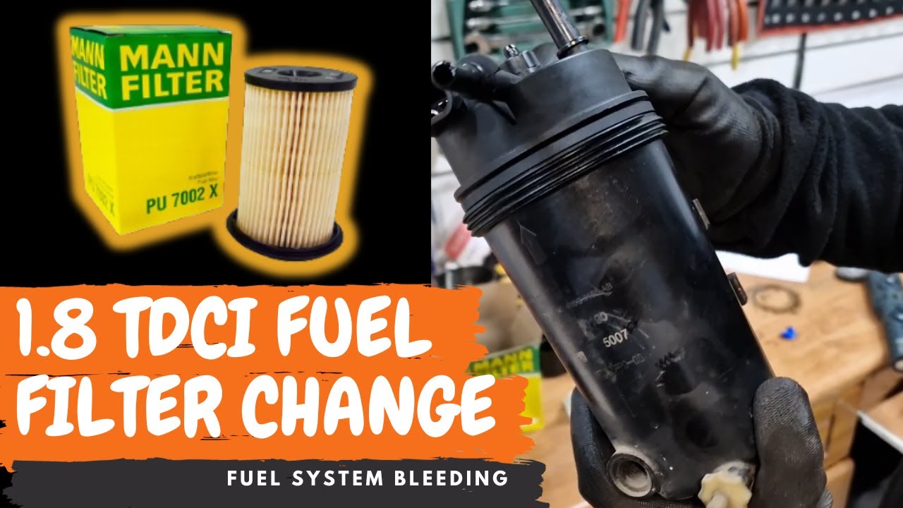 Ford 1.8 TDCI How to change fuel filer and how to bleed Mondeo Galaxy