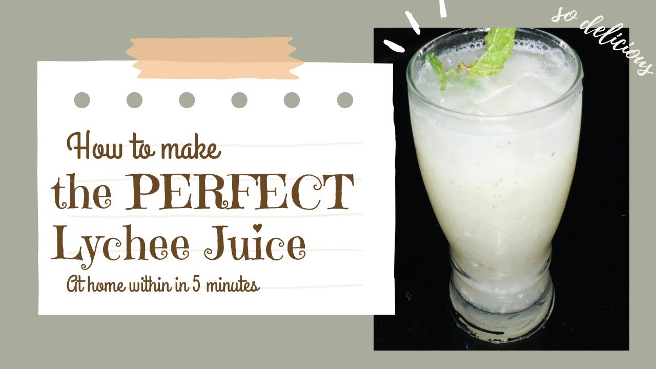 Lychee juice recipe | Summer Specials drink | Quick & easy hydrating drink| Refreshing lychee juice