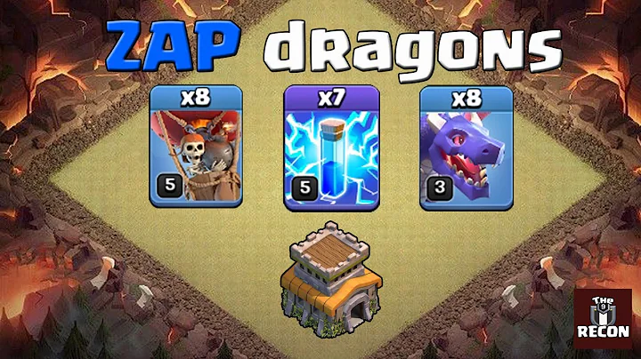 TOWNHALL 8 attack strategy | Zap Dragons