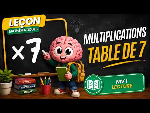 Multiplications — Multiplications - Table de 7 | Niveau 1 - Lecture | Mathématiques