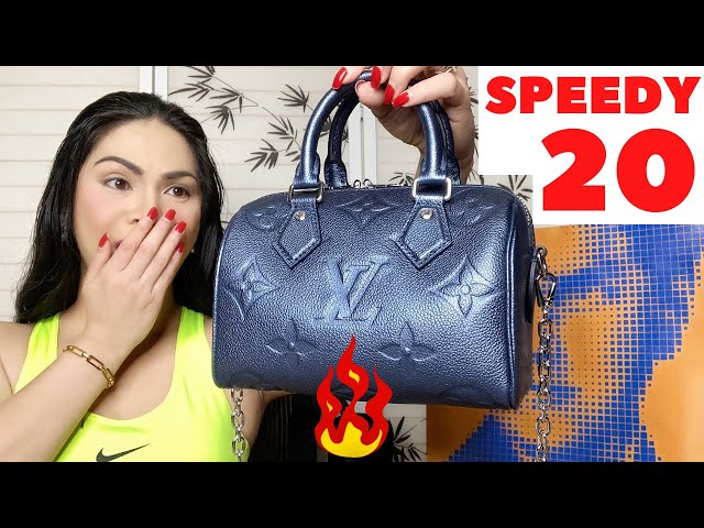 Unboxing Louis Vuitton speedy 20 bandouliere Black 2021 