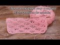 Летний ажурный узор спицами, видео | Eyelet patterns for summer