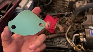 How to delete EGR and DYI block off plate on 350 V8 TBI. Episode 7