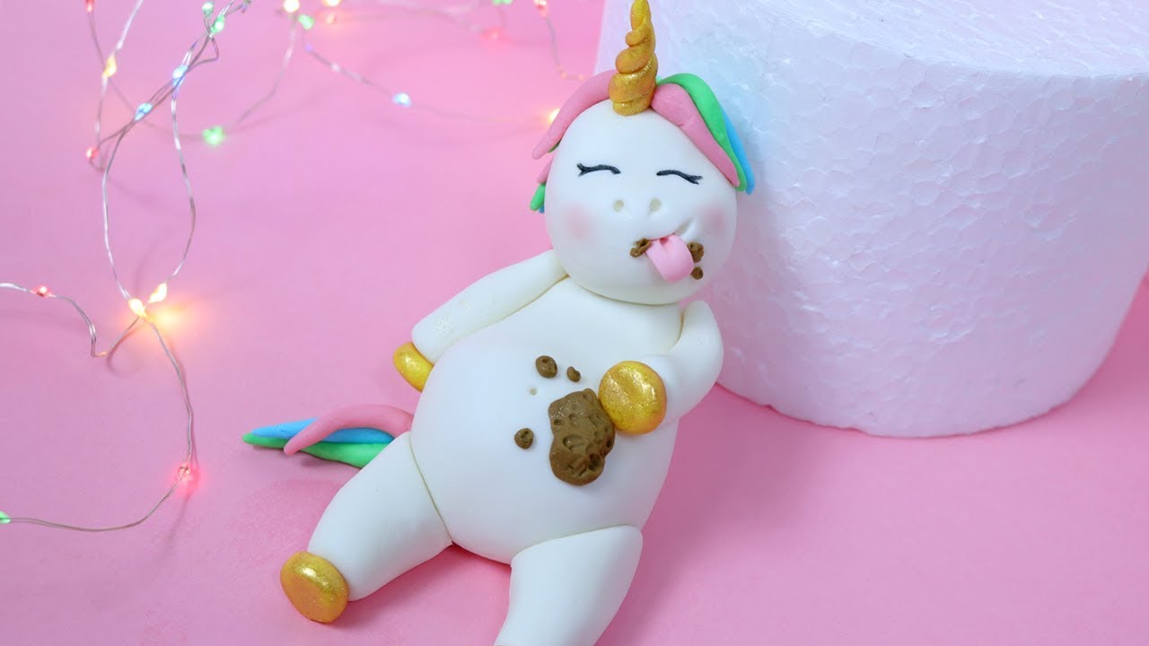 Fat Unicorn Cake How To Make Fat Unicorn Cake Topper Youtube