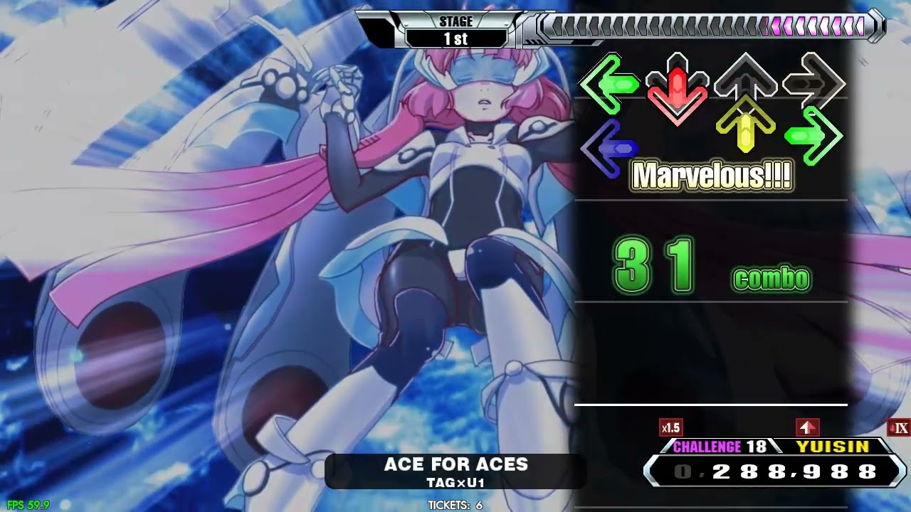 【DDR GP play】 ACE FOR ACES [CHALLENGE] with Constant & Floating Flare