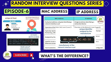 Interview Questions and Answers- 6| MAC vs. IP address: What
