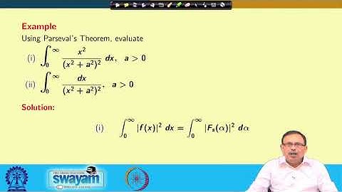 Lecture 36: Parseval