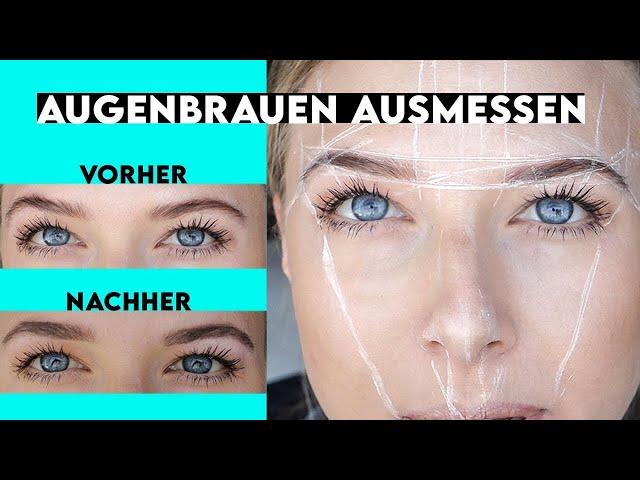 Augenbrauen Formen Ausmessen Schneiden Tutorial Youtube