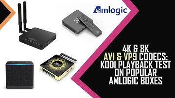 4K & 8K AV1 & VP9 Codecs: Kodi Playback Test on Popular Amlogic Boxes