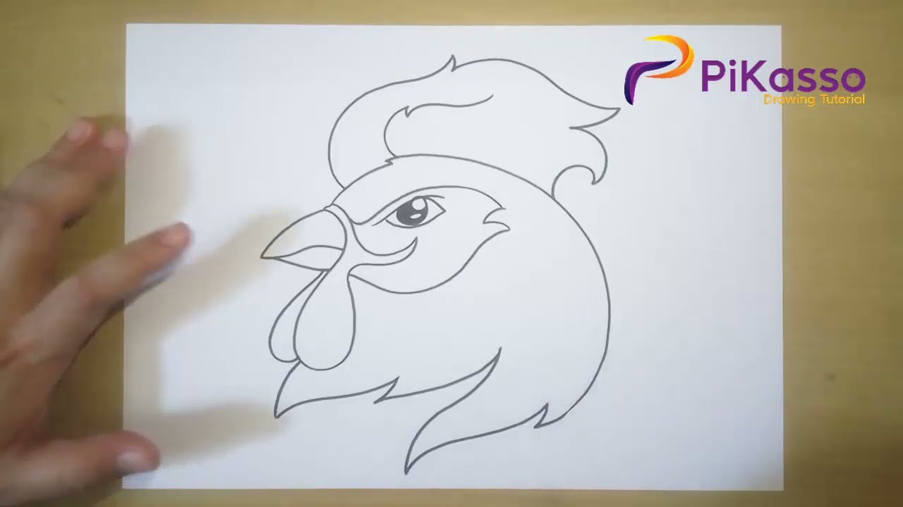 Original Art Chicken drawing signed by the artist Dr Nice  Dr Nice