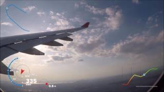 GOPRO Hero 5 - GPS: Rückflug/Return from New York JFK to Berlin Tegel mit der AirBerlin am 17.4.2017