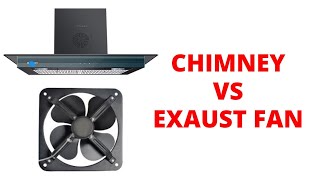 Kitchen Chimney vs Exaust Fan which is better | क्या लगाए❓❓❓| Which is better for Indian Kitchen