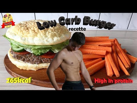 plaisir-&-diète-|-burger-low-carb-(faible-en-glucides)-|-recette-|-#recipe