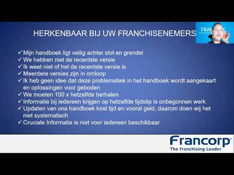 Webinar "De voordelen van een online Franchise handboek"