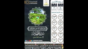 سورة المجادلة الآية ٥-٦ القارئ سعد الغامدي